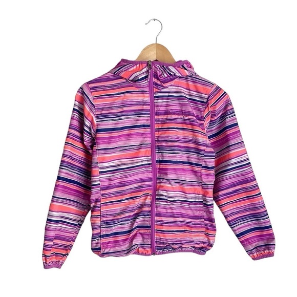 Columbia Girls Pixel Grabber Lightweight Jacket M 10-12 Pink - Picture 1 of 12